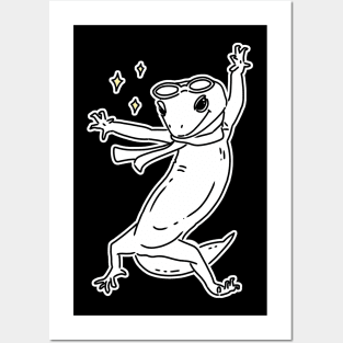 Gecko dance Posters and Art